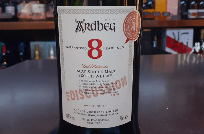 Ardbeg 8YO for discussion etykieta